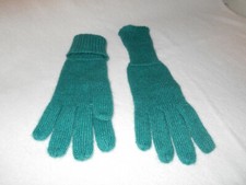 Vintage Green Wool Gloves One Size Very Warm