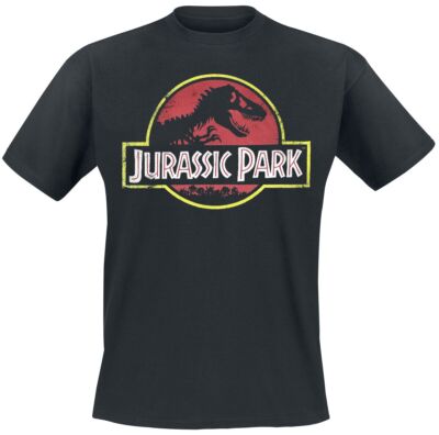 Jurassic Park T-Shirt Unisex Classic Logo schwarz Fan-Merch, Filme