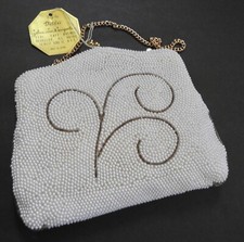 vintage NWT John Wind PEARL handbag/clutch by Debbie Made in Japan original TAG