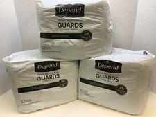 Depend For Men GUARDS, Maximum Protection, 156 CT, Free Shipping  