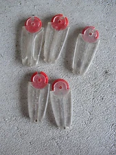 Lot of 5 Vintage Zippo Flint Dispensers with some Flints LOOK