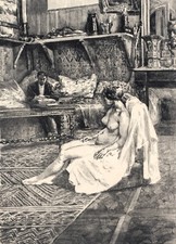 14106.Decor Poster.Room wall art design.Alexandre Lunois painting.The Model