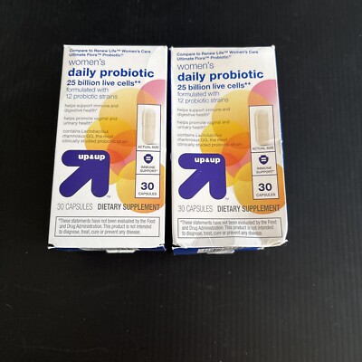 Up & Up Extra Care Probiotic 12 Probiotic Strains 25 Billion Live 2x Ex 03/25