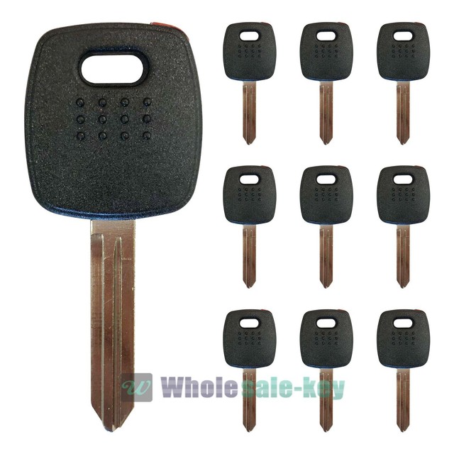 10X New Replacement Transponder Chipped 4D60 Ignition Key For Nissan