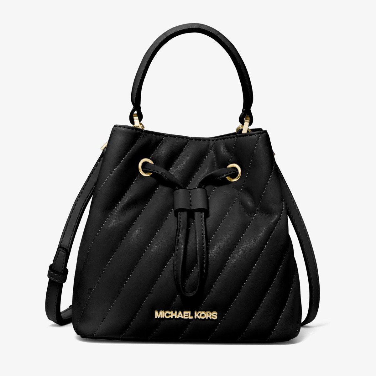 関税込＋大人気★Michael Kors★SURI SMALL BUCKET XBODY Michael Kors Suri Small Leather Bucket Crossbody Drawstring