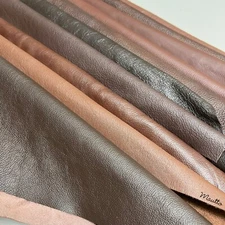 Genuine Leather Scraps & Remnants, High Quality 1-2 Pound Bags, Large Pieces