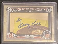 2016 Topps Museum Collection Cut Signature GEORGE KELL Tigers HOF Auto 1/1