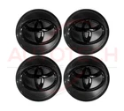 SET OF 4 TOYOTA WHEEL RIM RIMS CENTER HUB CAPS BLACK LOGO 57MM PRIUS COROLLA