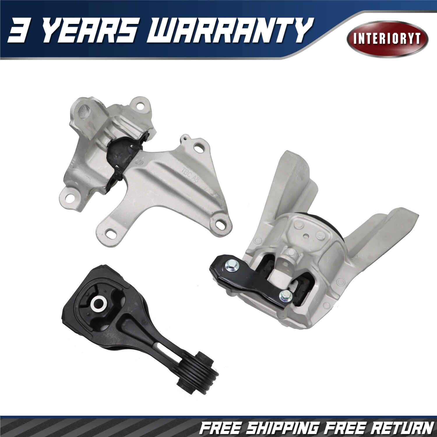 Fit For Honda Civic L4 1.5L 2016-2020 A45004 9957 Engine Motor & Trans Mount Set