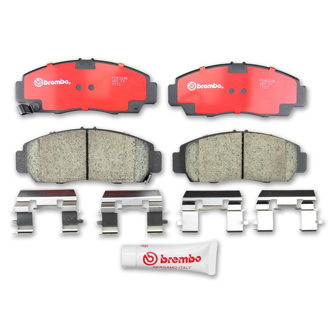 Front & Rear Brembo Ceramic Brake Pads Set Set For 19992008 Acura TL