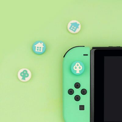GeekShare Thumb Grip Caps for Nintendo Switch / Switch OLED /LITE 4PCS TreeHouse