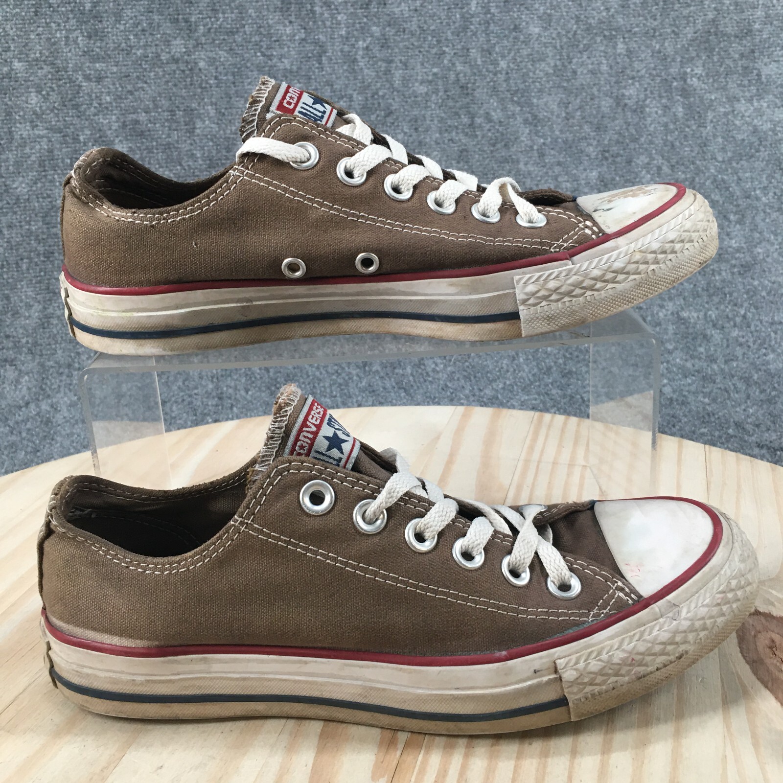 Converse All Star Ox Sneakers Mens 5 Womens 7 Brown Low Lace Up Canvas M76523 Converse All Star Ox Sneakers Mens 5 Womens 7 Brown Low Lace Up Canvas M76523