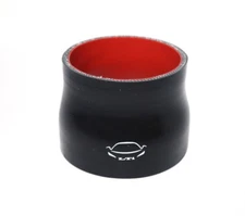4-Ply Reinforced 3.5" to 4" ID Reducer Coupler Silicone Hose Air Intake BLACK