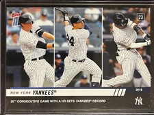 2019 Topps Now #427 DJ LeMahieu Gary Sanchez Gleyber Torres New York Yankees