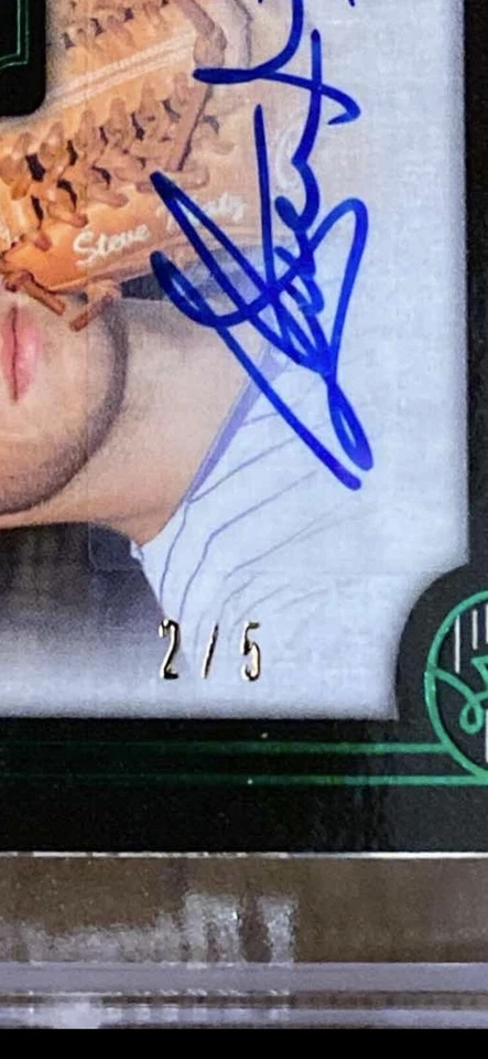 Steven Matz Signature Swatches 2/5 Topps 2016 - Image 3 of 3
