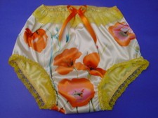 DBL Silky Satin Frilly Sissy Panties CHOICE of 5 COLORS