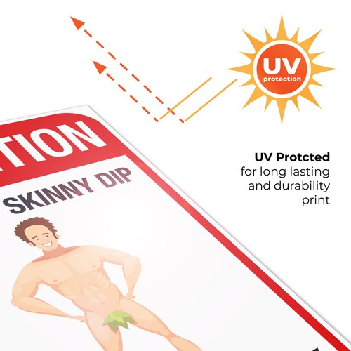 Letrero Attention We Don?T Skinny Dip We Chunky Dunk, letrero de piscina, - Imagen 70 de 71