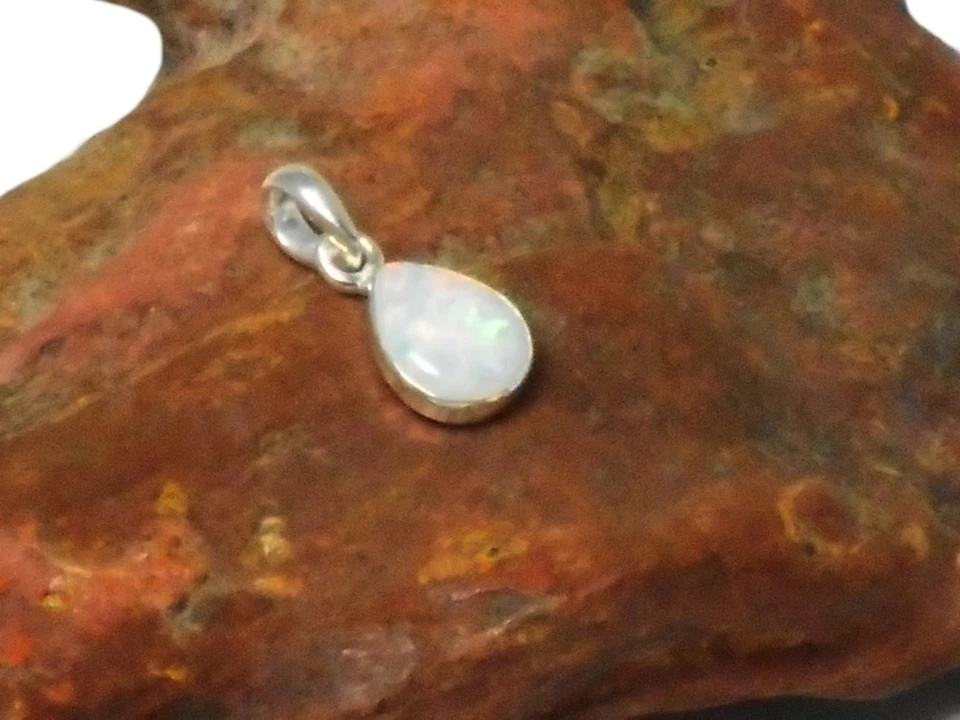 Кулон из стерлингового серебра 925 пробы с белым опалом - Изображение 3 из 4