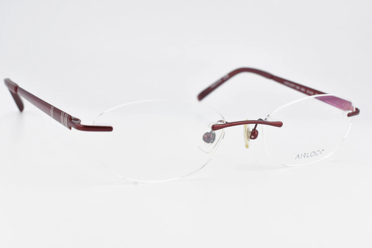Airlock Women\'s Glasses (Embrace 202, Burgundy 604) PURE EMBRACE 200 – Eyemart Express main image 4