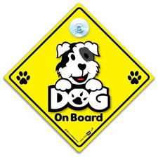 Dog On Board Sign 4, Baby On Board Sign For Dogs, Dog Car Sign, Dog in Transit