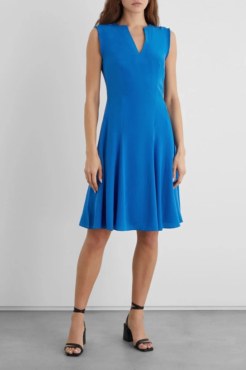 Silk crepe top de chine dress