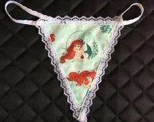 Womens ARIEL The Little Mermaid Disney Gstring Thong Space Movie Sexy Underwear