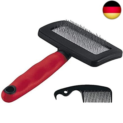 Ferplast Kardierbürste für Hunde und Katzen GRO 5944, inkl. Reinigungskamm, I