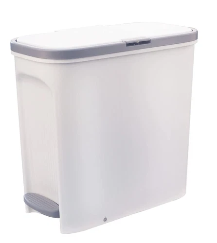 Small Trash Can with Lid4 Gallon Trash Can with Foot Pedal and Press Type Lid...
