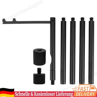 Collapasible Lamp Post Hanging Light Holder Stick 1/4 Tripod Screw for Outdoor