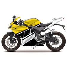 Yellow Race Decal Fairing Kit for Yamaha YZF-R 125 08-13