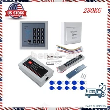 Full Set RFID Door Access Control System Kit 280kg 600LBs Electric Magnetic Lock