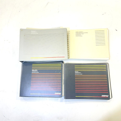 Compaq Vintage 1985 Reference Guides for MS DOS 3 and BASIC 4 Books Used