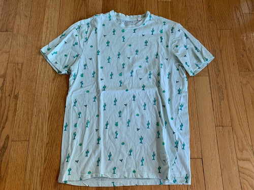 Guess Los Angeles Light Green Cactus T 