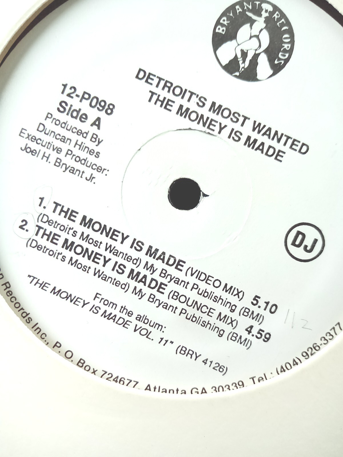 Detroit's Most Wanted The Money Is Made VG+ Vinyl 12 Inch 