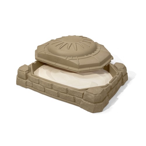 Step2 Naturally Playful 4' Rectangular Sandbox with Cover Sa