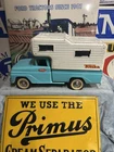 Turquoise TONKA CAMPER TRUCK Vintage 1960's All Original, Good Condition