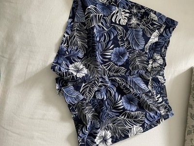 Talbots Nantucket Pull On Paperbag Linen Blend 5'' Shorts Size XL Navy NWT