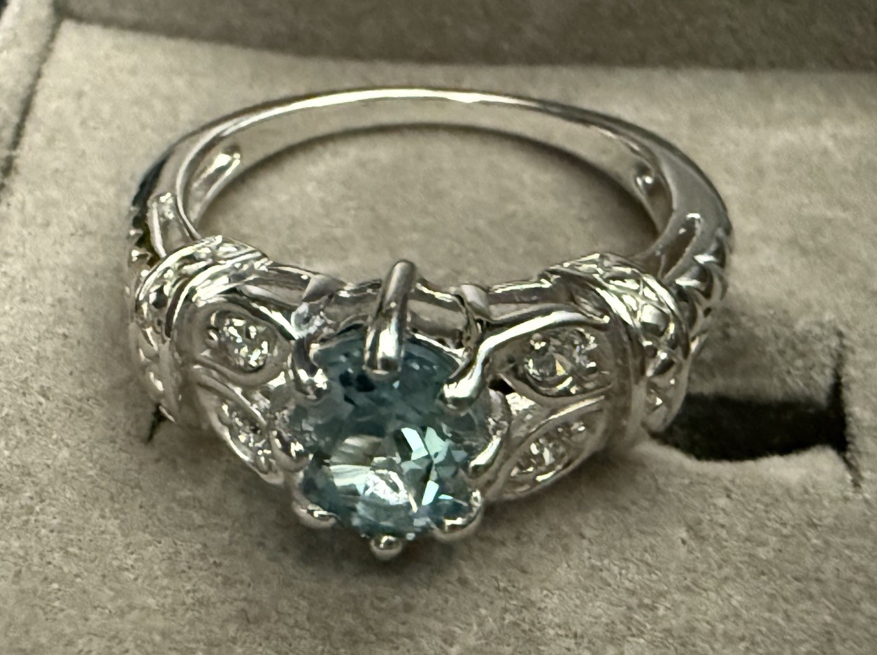 Gold Sterling Silver Ring Interchangeable Gemston… - image 19