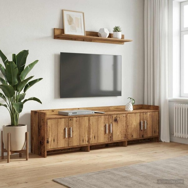 Tv-Schr?Nk 168 X 33 X 47 Cm Altholz Holzwerkstoff-image