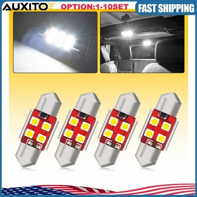 31MM Festoon DE3175 LED Interior Map Light Bulb 6000K White DE3425 DE3021 4-40X