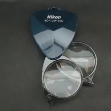 Nikon Pocket Type Loupe 20D 2x 3x 5x BD BK MB Portable Magnifier MADE IN JAPAN