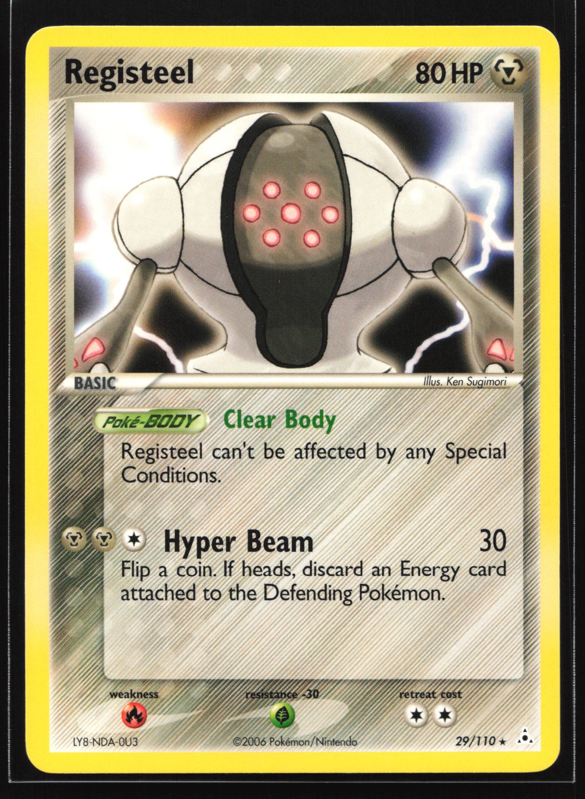Registeel 29/110 Holon Phantoms Rare Pokemon Card