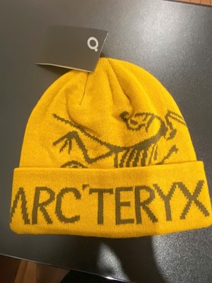 ARC'TERYX Bird Word Toque Beanie - Yellow - Wool Unisex Outdoor
