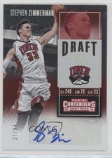 2016 Panini Contenders Draft Picks Ticket 37/99 Stephen Zimmerman #119 Auto 0s5