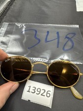 VINTAGE BAUSCH LOMB RAY BAN W0967 GOLD PLATED B15 OVAL AVIATOR SUNGLASSES Red
