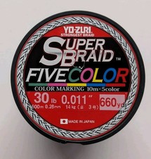 Yo-Zuri Super Braid 30 Lb Test 660 Yard Spool Five Color