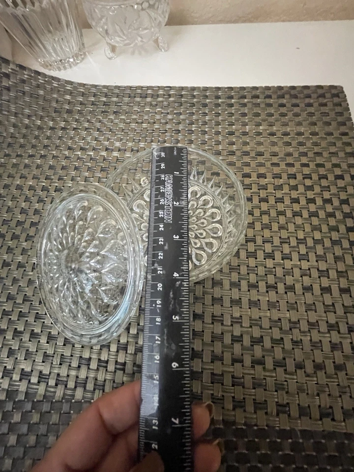 Cuenco redondo de plástico grabado caramelo joyero fiesta favor boda novia ducha  Foto 3 de 4