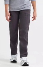 Boy's Wrangler All Terrain Cargo Straight Fit Pants Sze 8 Regular Grey NWT