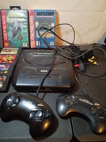 Sega Genesis Console Bundle With 14 Games . Tested and Works