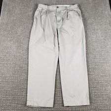 Vintage Polo Ralph Lauren Pants Mens 36x30 34x29 Tan Hammond Pleated Chino